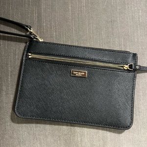 Women’s Small Black Kate Spade Leather Wristlet